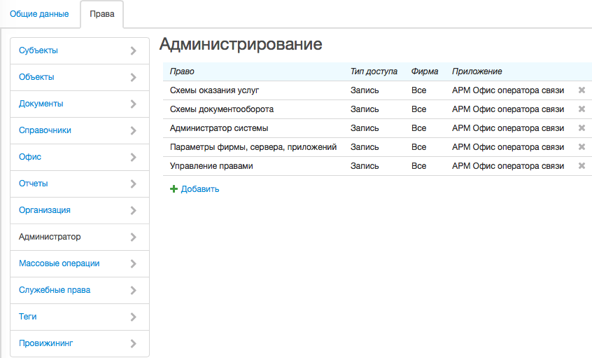 Права администратора системы Права администратора системы