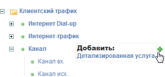 Добавление детализированной услуги Добавление детализированной услуги